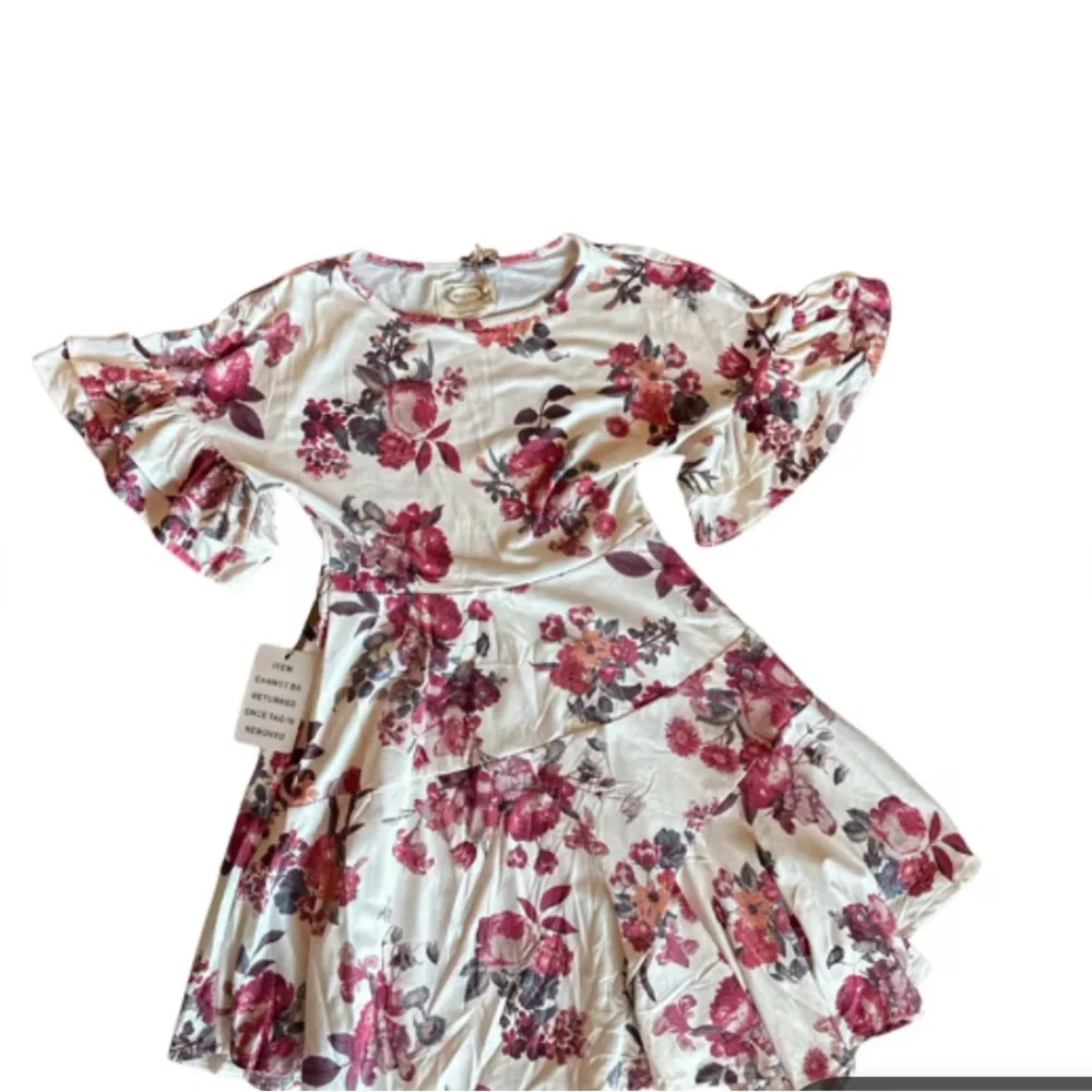 NWT Mia Joy by Joyfolie EMILIA DRESS IN CREAM FLORAL SIZE 7 - Picture 3 of 4